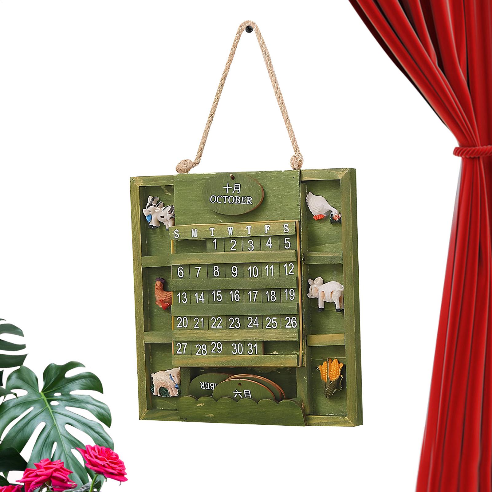 Office Tech Gadgets - 2026 DIY Plan Wall Calendar Wood