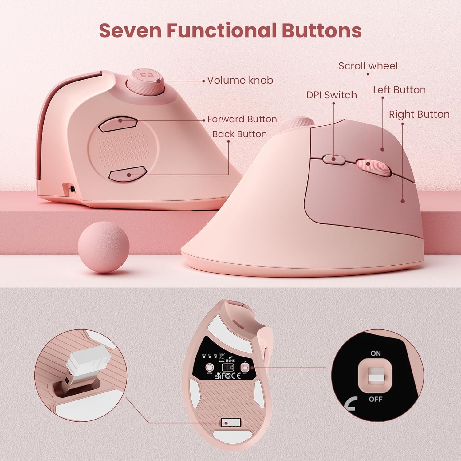 Seenda Ergonomic Bluetooth 2.4 - Office Tech Gadgets 评论和价格